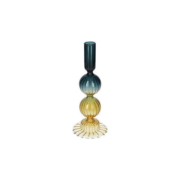 <h4>Candle holder Aviance13 d2.5\\8.2xh21 d.blue\\yellow</h4>