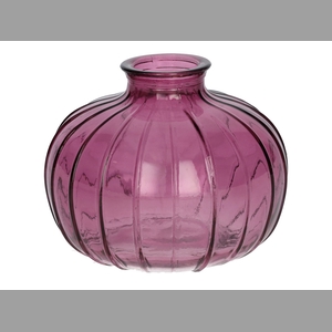 DF02-666634300 - Bottle Carmen d4/10.5xh8.5 aubergine transparent