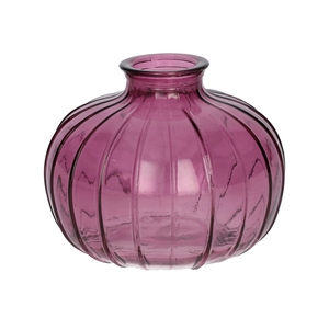 DF02-666634300 - Bottle Carmen d4/10.5xh8.5 aubergine transparent