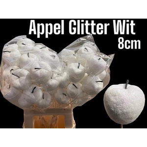 Bijsteker Appel Gl Wit 8cm