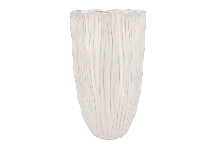 <h4>Lima White Vase Long 25x25x45cm Nm</h4>