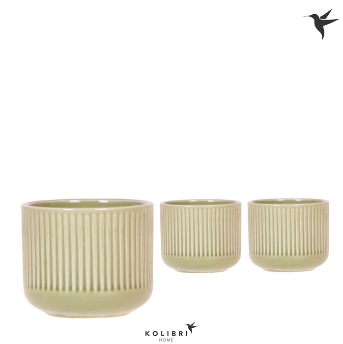 <h4>Kolibri Home Flare pot green</h4>