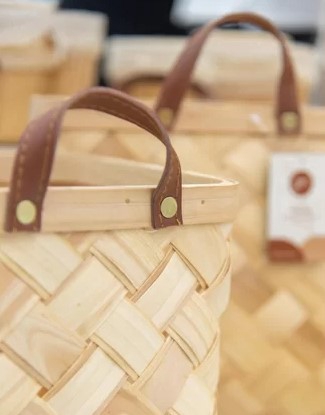 CST CESTO RETANGULAR C/ ALCA PAPERWOOD 21,6X21,6X22CM IMP