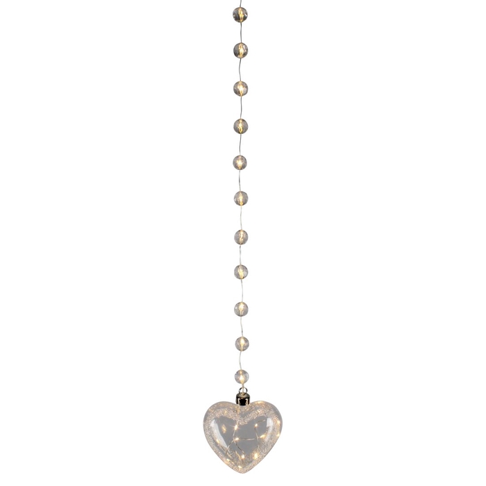 <h4>DF12-GF-17460 - Heart with diamonds 12led 12cm b/o</h4>