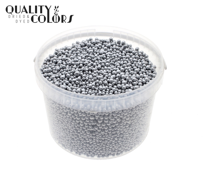 Terracotta pearls 3 ltr bucket Silver