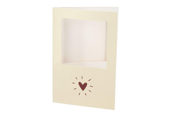 <h4>Gift Tile Card Heart Nude 21x14x1cm</h4>