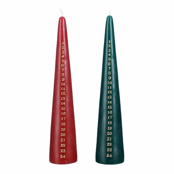 <h4>Kaars Kegel Advent d05*30cm</h4>