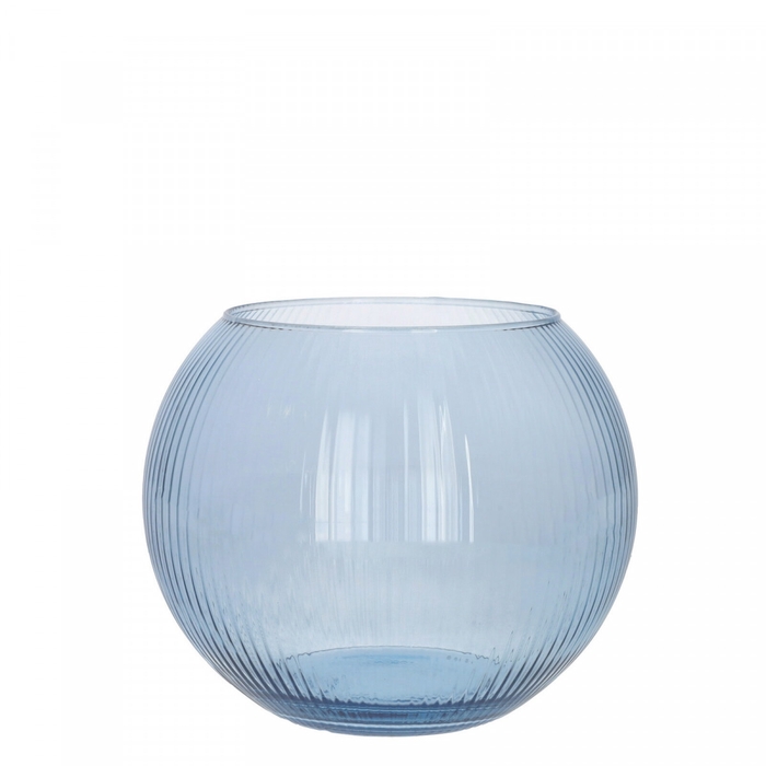 Glass Fishbowl Lines d19/12*15.5cm