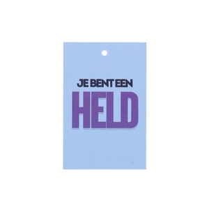 Gift Bouquet Card Held Blue 6x9cm P/25