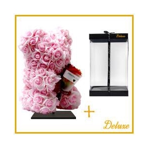 Promo Foam bear/bouquet 25cm+stand.