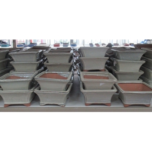 Bonsai pot square, white (13,5x13,5x7)