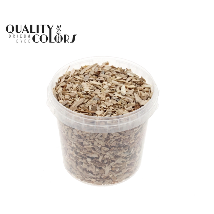 <h4>Wood chips 1 ltr bucket Frosted White</h4>