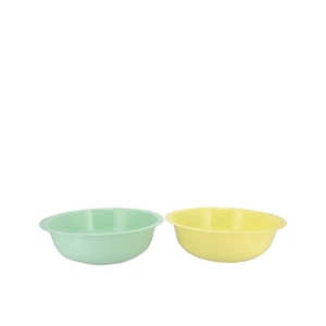 Zinc Basic Pastel Green/yellow Bowl 28x9cm Nm