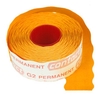 Prijsjes contact permanent 26x12mm fluor oranje