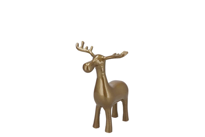 Hawley Gold Moose Deco 8x8x9cm