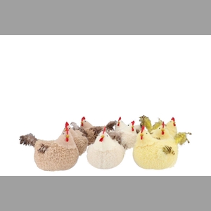 Easter Fun Chicken Natural Brown Mix Ass 20x15x16m