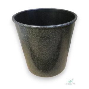 CP 13,5D 13H KONISCH GLITTER DONKER ZILVER POLYPROPYLENE MET