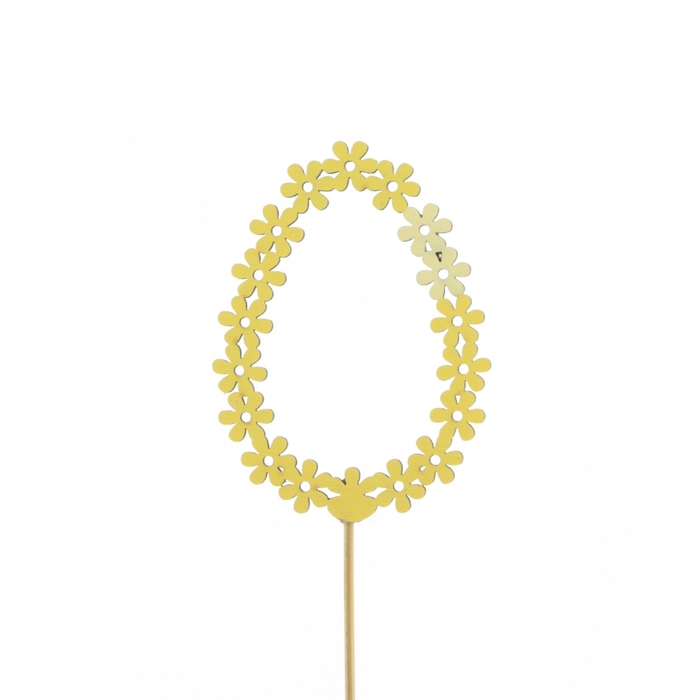 <h4>Pasen Bijsteker 50cm ei Floral 7,5cm</h4>