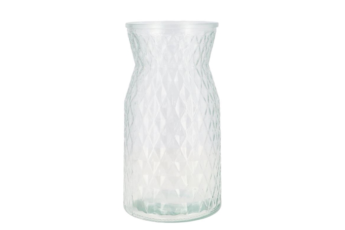 <h4>Diamond Clear Vase 14x25cm</h4>