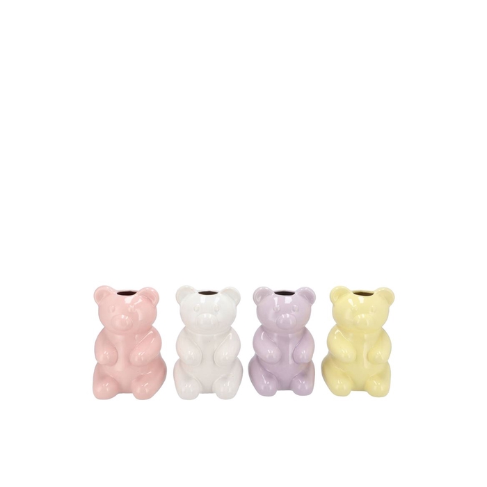 <h4>Candy Bear Pastel Mix Vase Ass 7x7x10</h4>