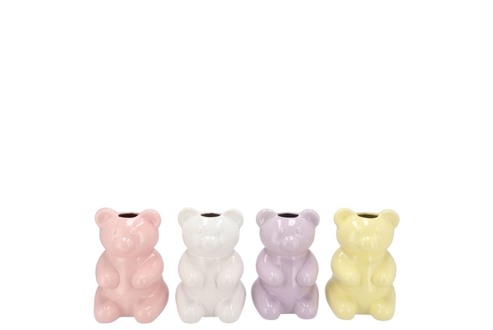 <h4>Candy Bear Pastel Mix Vase Ass 7x7x10</h4>