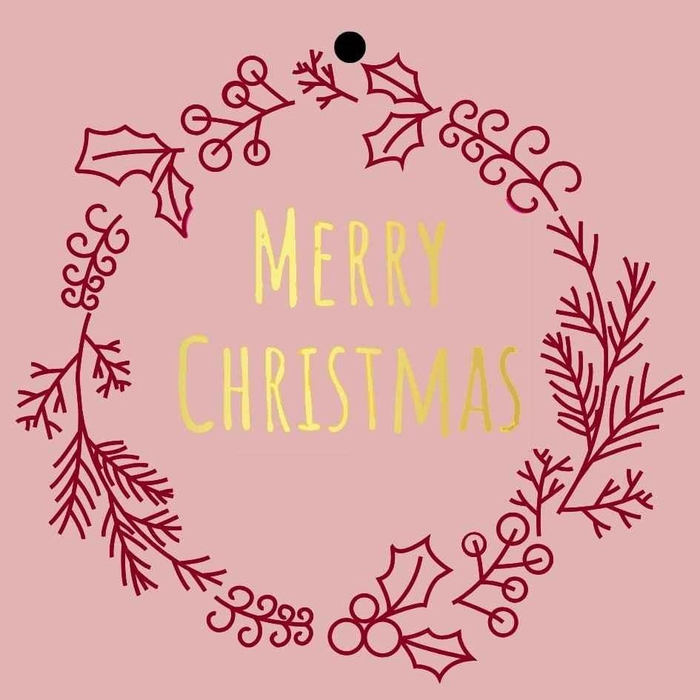 <h4>Kerst Kaart 7*7cm x20 MerryChristmas</h4>