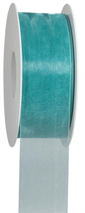 <h4>Lint Organza 40mm  50mtr aqua</h4>