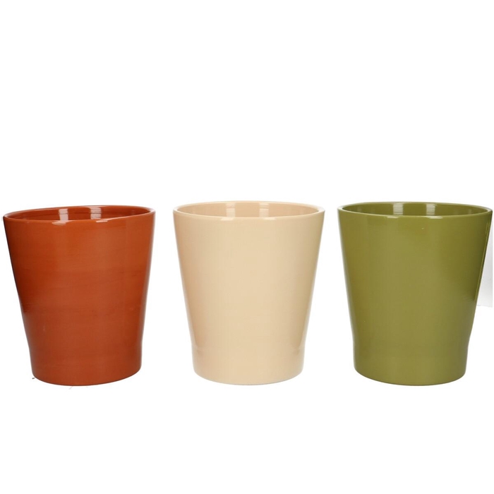 Keramiek Phal.pot d13*14cm