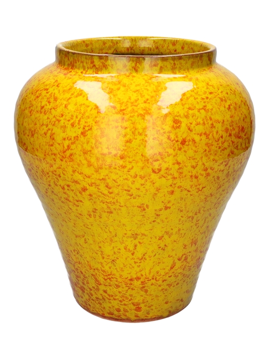 <h4>DF03-740864100 - Vase Risa d17/26.5xh29 yellow</h4>