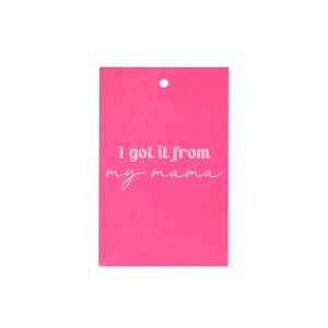 Gift Bouquet Card My Mama Pink 6x9cm P/25