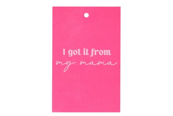 <h4>Gift Bouquet Card My Mama Pink 6x9cm P/25</h4>