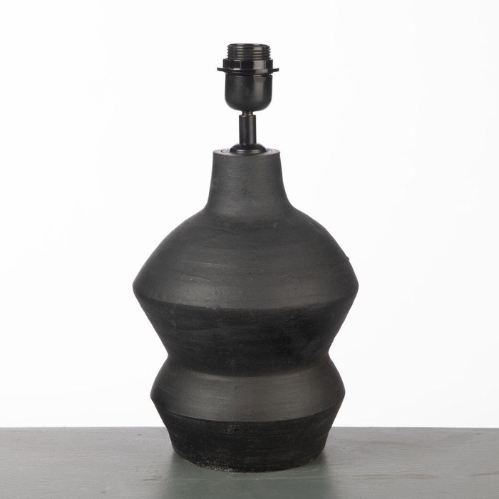<h4>Lamp Terracotta Wood Black 27</h4>