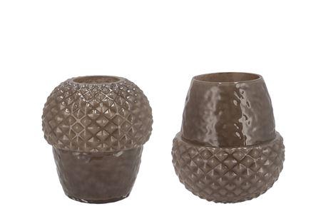 <h4>Lina Majestic Green Vase Acorn 17x17x19cm</h4>