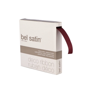 Ribbon Satin 22 Wine Red 100m X 25mm P/1