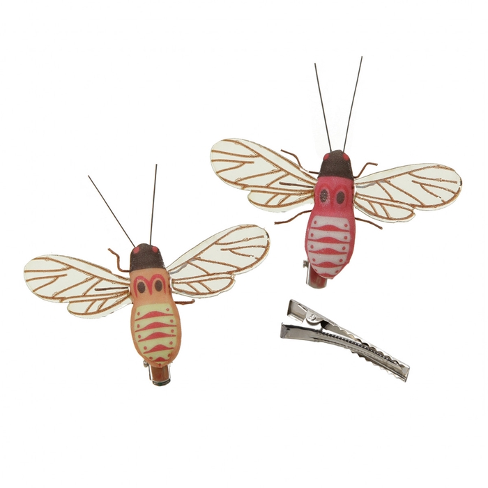 <h4>Decoration Bee/clip 7cm x12</h4>