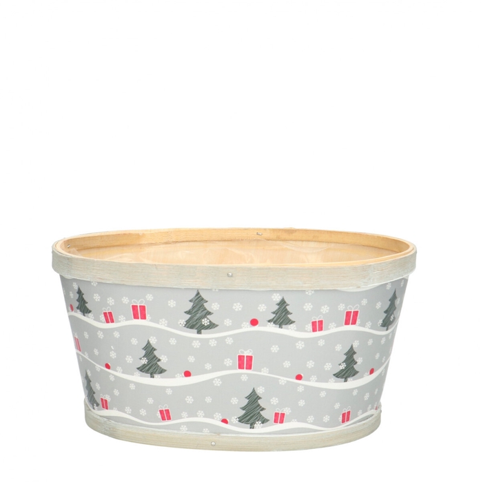 <h4>Christmas Wood Xmas tray 22*18*11cm</h4>