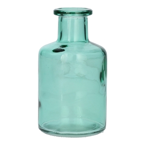 Bottle Caro9 d3.8\\6.8xh11.8 turquoise transparent