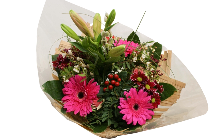 <h4>Boeket bamboo lila</h4>