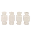 Candy Dots White Mix Vase Square Ass 8x8x18cm Nm