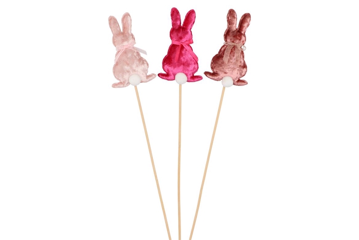 <h4>Easter Stick Bunny Pink Ass P/1 50x8cm</h4>