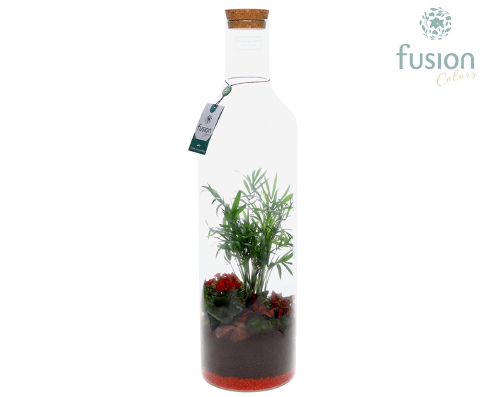 <h4>Green Bottle Fles XLarge Love met arrangement</h4>