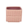 Mirre Old Pink Cube Pot 18x18x15cm