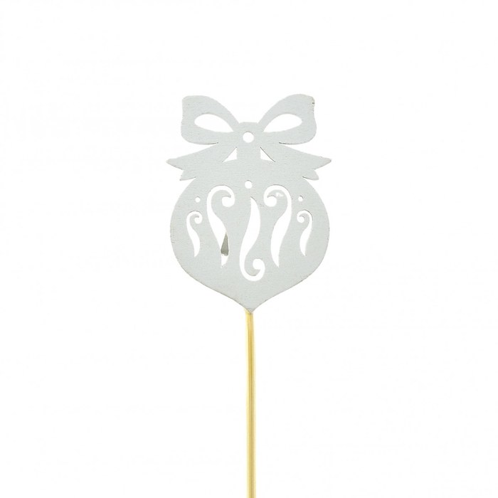 <h4>Kerst bijsteker 20cm Bal deco 7cm</h4>