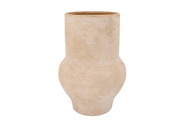 Florence Antique Gold Vase Tube 28x28x41cm Nm
