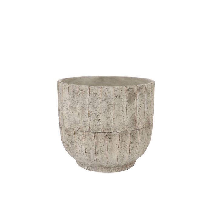 <h4>Nola Grey Pot 18x18x17cm</h4>