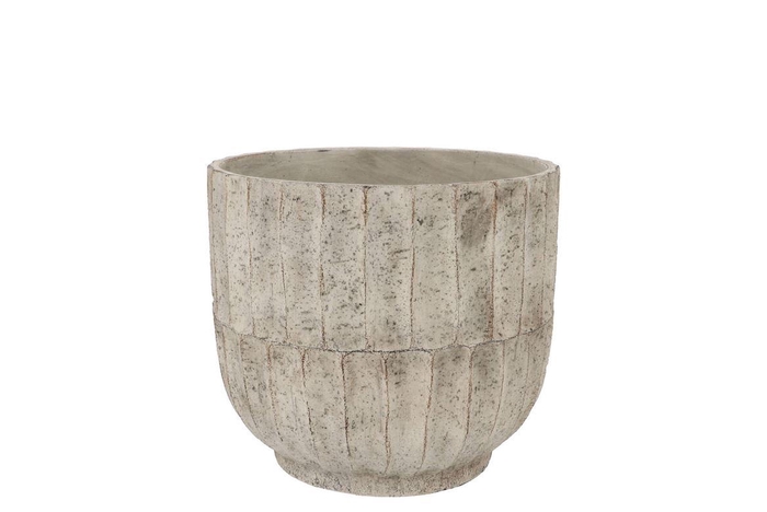 <h4>Nola Grey Pot 18x18x17cm</h4>