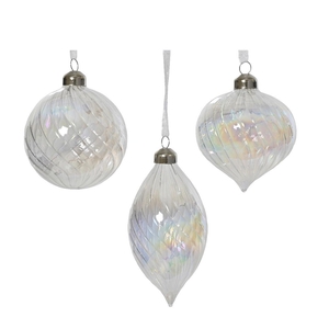 Kerstbal Bal deco glas 80mm