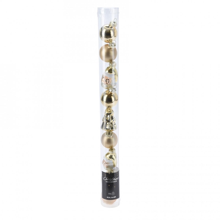 <h4>Kerstbal Bal deco  30mm x9 ass.</h4>