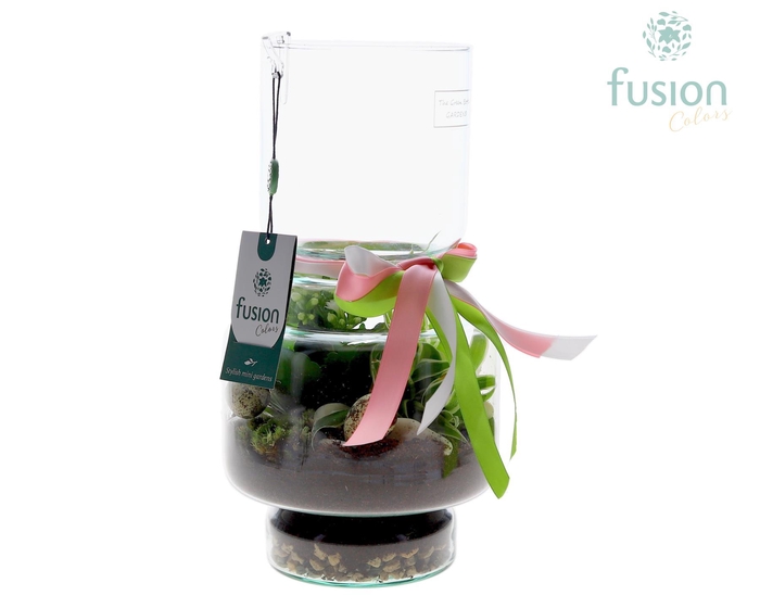 <h4>Green Bottle Lotte Medium met Pasen arrangement</h4>