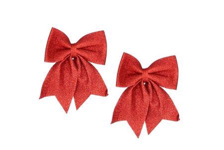<h4>Deco Shine Bow Jolly Red 19x24cm Per 2</h4>